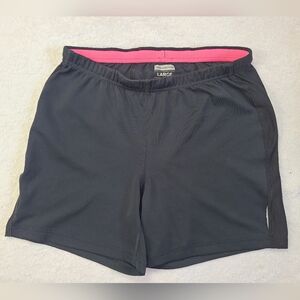 New Balance women's black sporty comfy/stretchy casual shorts size large